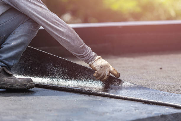 Professional Basement Waterproofing technician working in Rarden, OH
